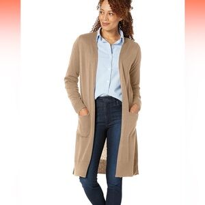 Amazon Essentials Women's Beige Cardigan Sweater
